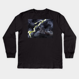 Lightning Storm Kids Long Sleeve T-Shirt